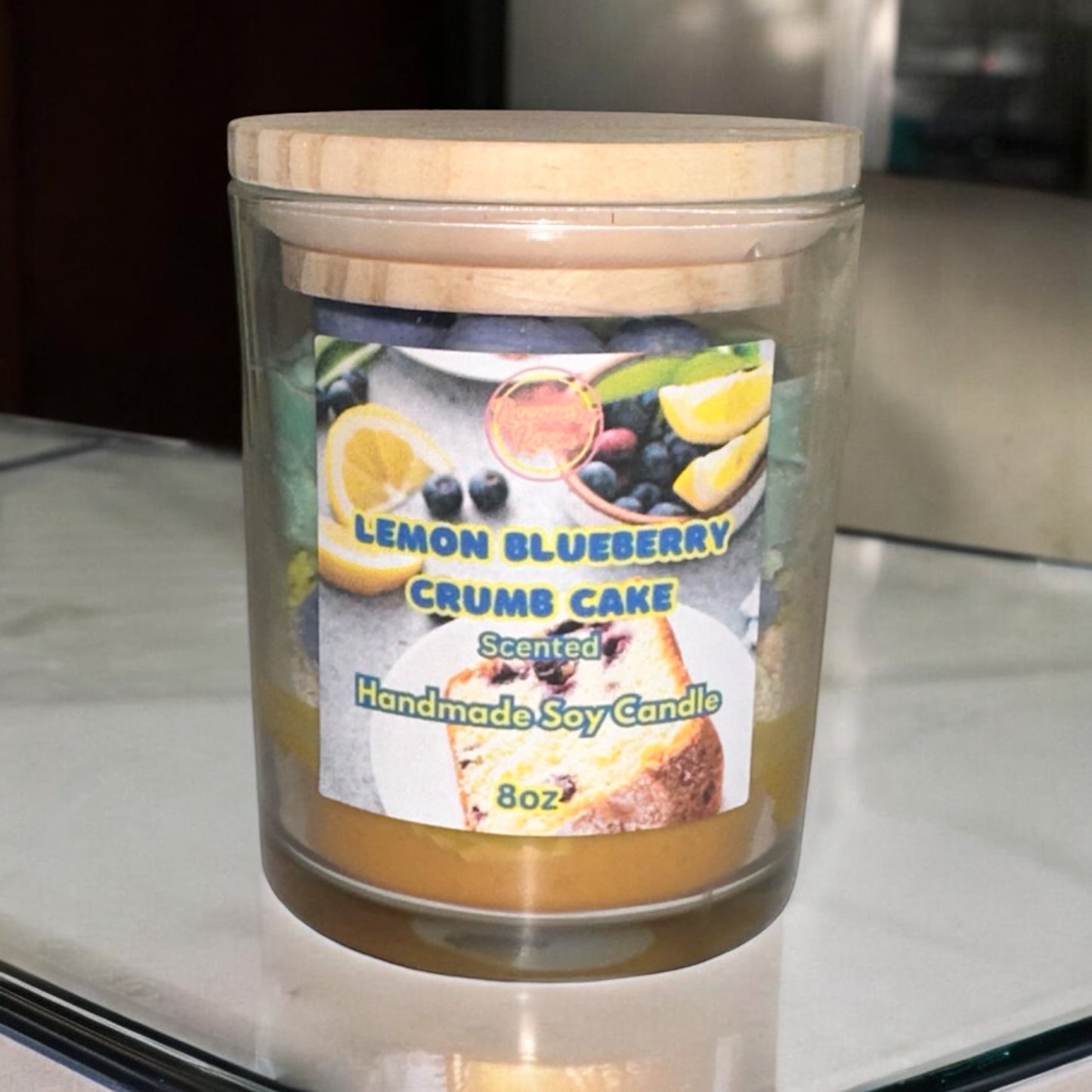 Lemon Blueberry Crumb Cake Soy Candle