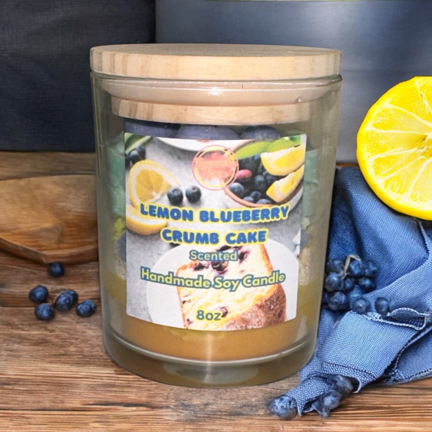 Lemon Blueberry Crumb Cake Soy Candle