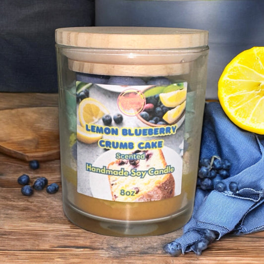 Lemon Blueberry Crumb Cake Soy Candle